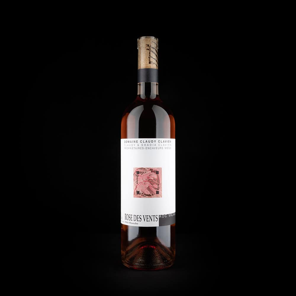 Dôle Blanche - Rose des Vents - Domaine Claudy Clavien Dôle Blanche - Rose des Vents vin rosé du Valais du Domaine Claudy Clavien à Miège